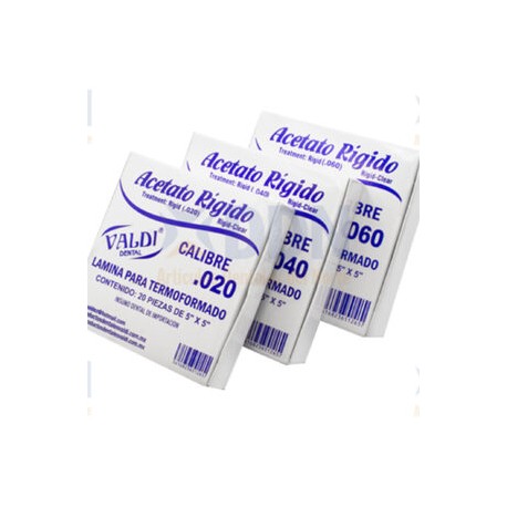 ACETATO SUELTO RIGIDO CAL. 80